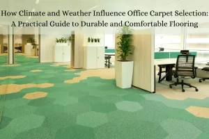 Read more about the article How Climate and Weather Influence Office Carpet Selection: A Practical Guide to Durable and Comfortable Flooring